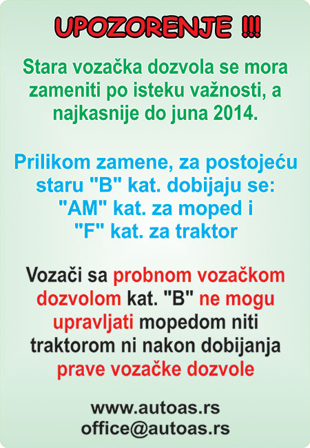 Polaganje vozackog ispita i obuka AUTOAS